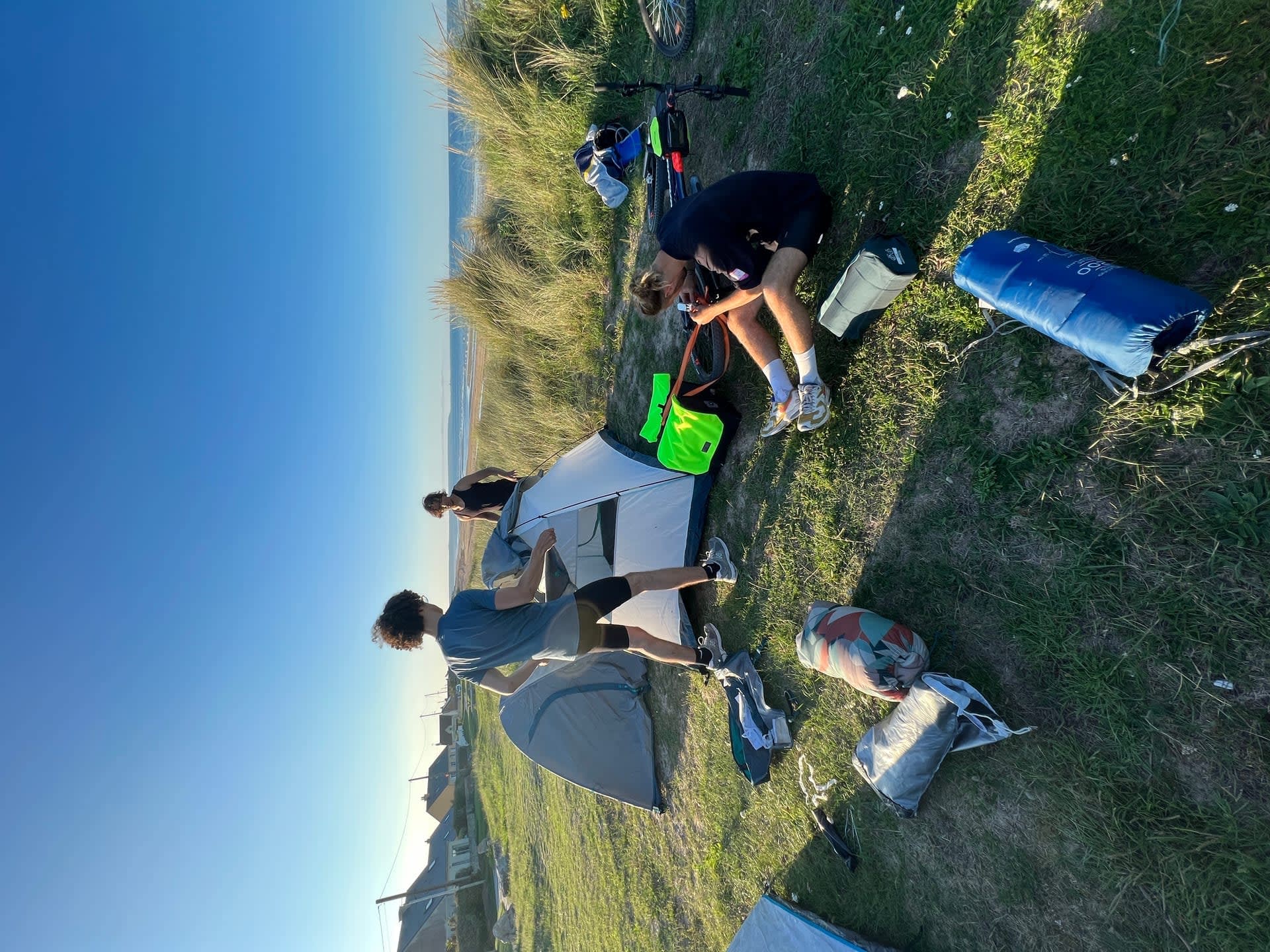 Campground by the beach
