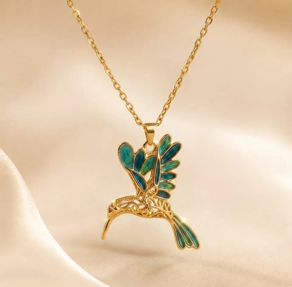 King Fisher Bird Necklace - Image 1
