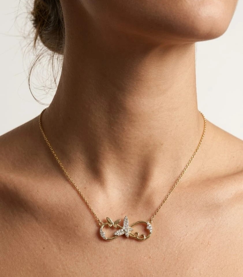 Infinity Butterfly Necklace thumbnail 2