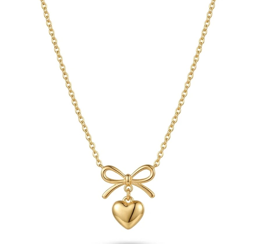Bow Heart Necklace - Image 1