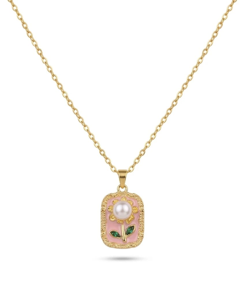 Pearl Sunflower Necklace - Image 1