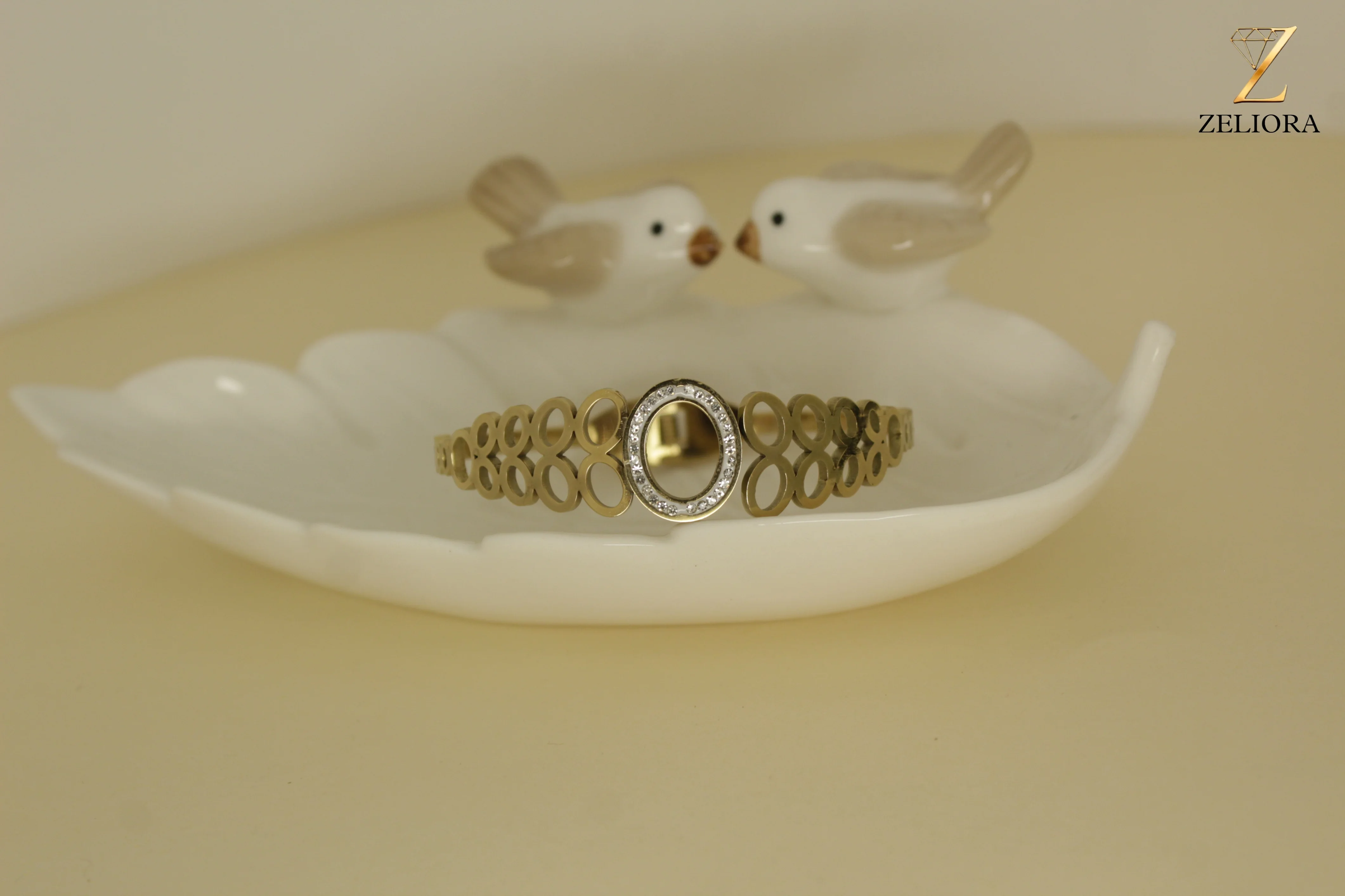 Bubble Style Gold Kada thumbnail 2