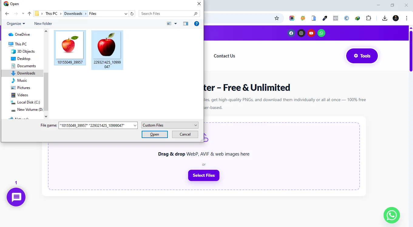 adding images in the tool