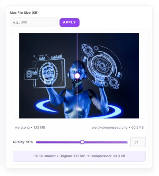 max file size feature
