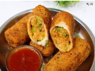 Crispy Paneer Cheese Roll - 1 Pics