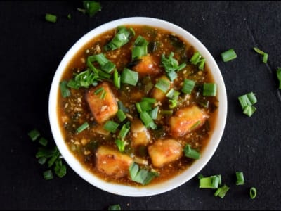 Paneer Manchurian Gravy (4 Pics) - Half