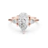 Pear Trilogy Ring - Rose Gold