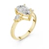 Pear Trilogy Ring - Yellow Gold