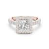 Princess Cut Diamond Ring - Rose Gold