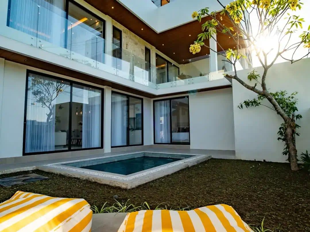 Modern Tropical Villa With Paddy Field View In Canggu Berawa - Image 1 of 9