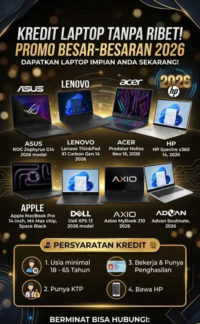 Promo kredit macbook / Laptop by indodana finance - Image 1 of 1