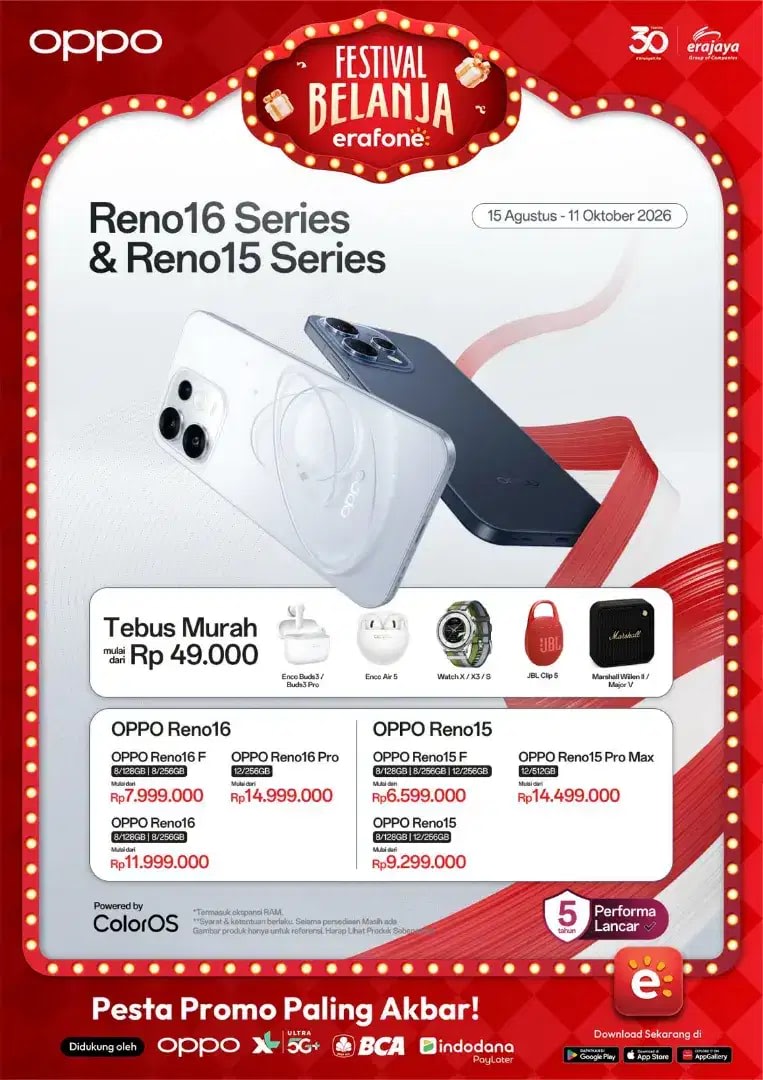 Reno 16 series dan 15 series - Image 1 of 1