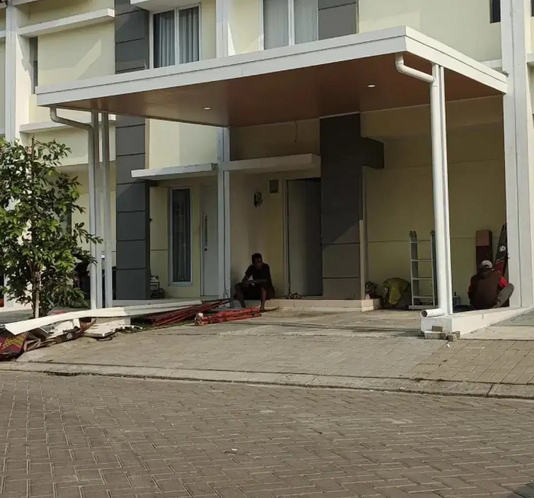 Kanopi baja ringan atap alderon single plus plafon pvc - Image 1 of 10
