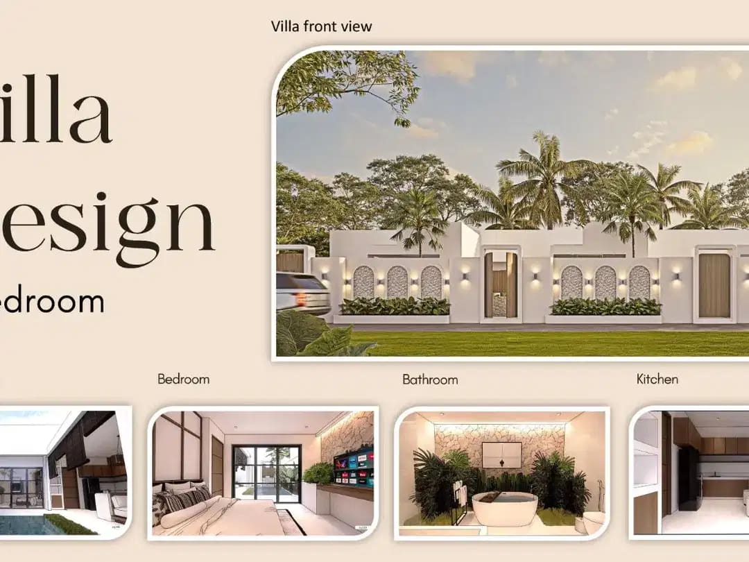 Villa Bali dekat pantai private pool bisa KPR harga 1M tanah 1 are 1Bed Hingga 3Bed - Image 1 of 10