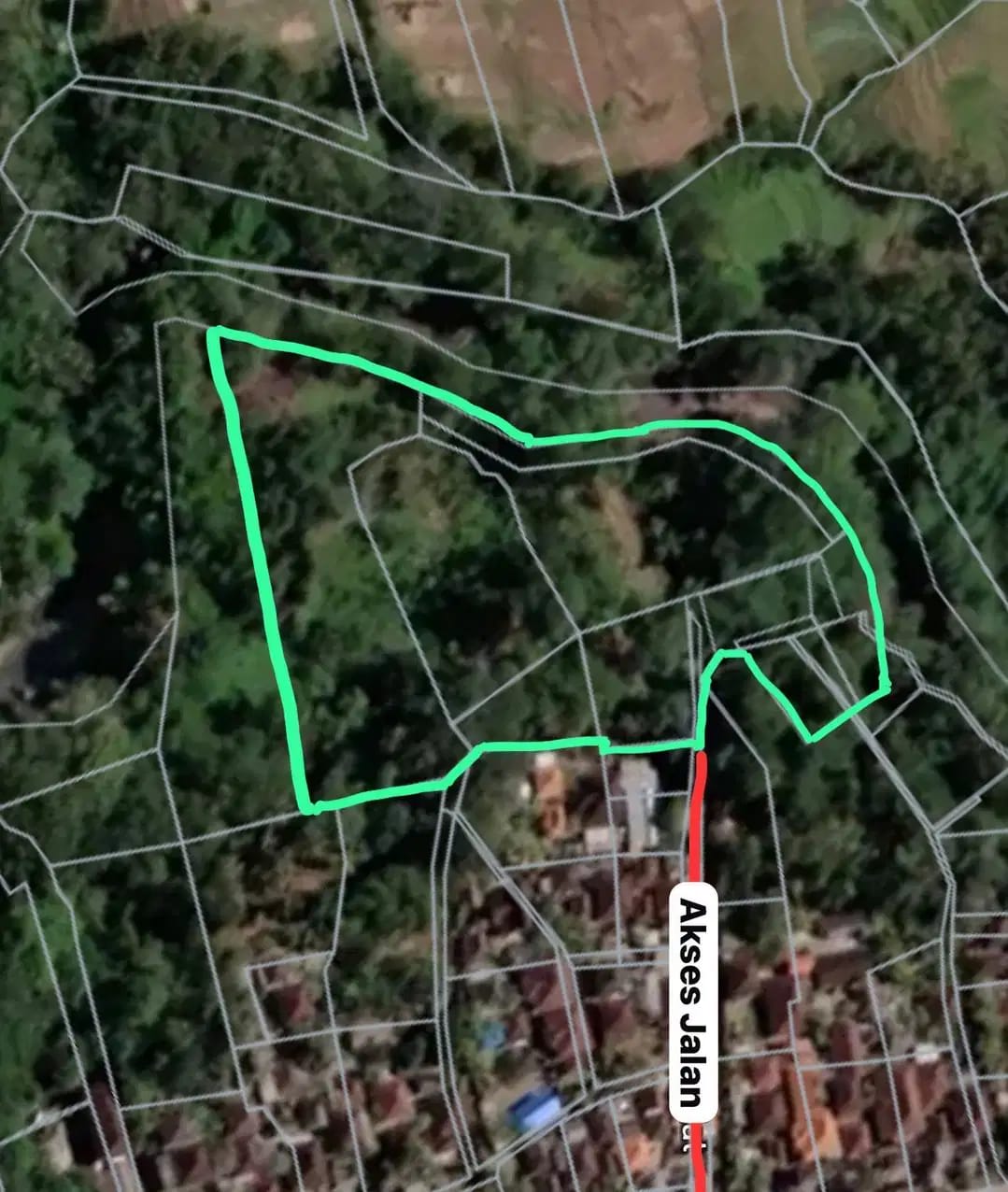 Tanah 1 Hektar View Sawah &amp; Sungai Strategis di Cempaka Tabanan - Image 1 of 10
