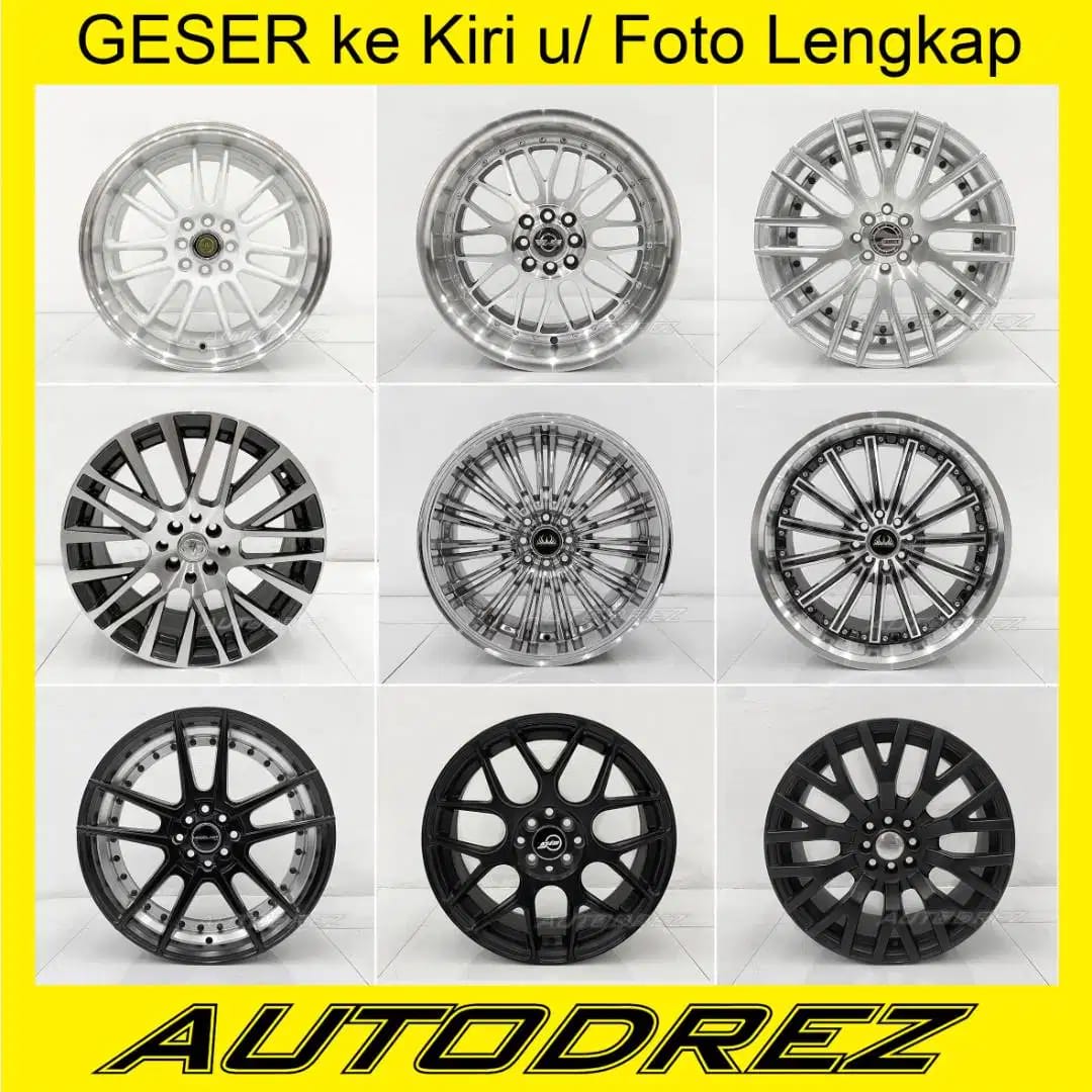 Velg Ring 17 R17 18 R18 4x100 4x114 Jazz Yaris Avanza Honda Toyota B - Image 1 of 10