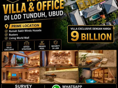 5 VILLA &amp; 1 OFFICE DI KOMPLEK LOD TUNDUH UBUD GIANYAR DEKAT RS - Thumbnail 2