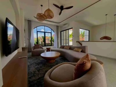 Villa Baru bergaya santorini dijual di Canggu Kuta utara Bali - Thumbnail 3