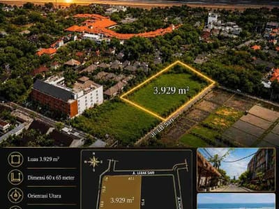 Tanah TERMURAH Jl Drupadi Pantai Seminyak - Thumbnail 1