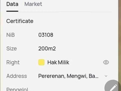 SALE!! TANAH 400m² SIAP BANGUN DEKAT PANTAI MUUNGGU PERERENAN CANGGU - Thumbnail 7