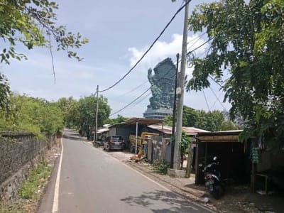 Tanah dengan view Patung GWK di Uluwatu Dekat Mall Side Walk - Thumbnail 1