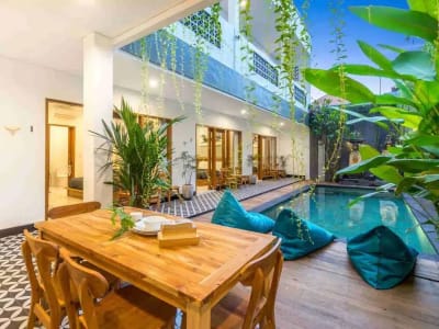 FREEHOLD GUEST HOUSE 7kamar Berawa canggu pool SHM IMB 7MILYARD , okupansi 90% - Thumbnail 1