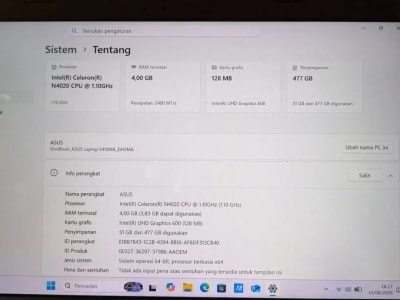 LAPTOP ASUS E410MA 4GB/512GB - Thumbnail 4