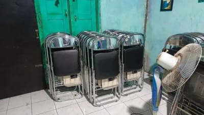Kursi lipat kuliah murah tidak karatan - Thumbnail 2