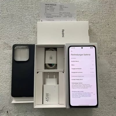 Redmi Note 14 5G Warna Midnight Black 12/512GB - Thumbnail 2