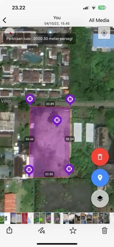 Tanah Strategis Lingkungan Villa Mewah di Dewi Sri Kuta Bali - Thumbnail 4