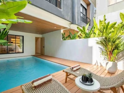 Freehold Brand New Villa Lantai I dengan Struktur bangunan lantai II Location : Canggu Tumbakbayuh, Bali - Thumbnail 7