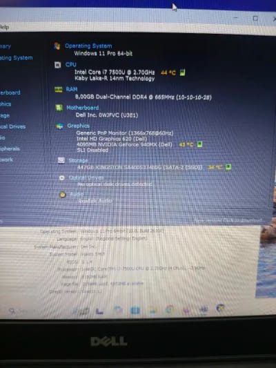 Dell Vistro 5468 intel Core i7 Gen-7 (8/512gb) Spek Design JOSS - Thumbnail 5