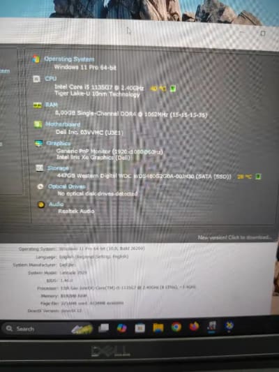 Dell Latitude 3520 intel Core i5 Gen-11 (8/500gb) 15,6 inch NORMAL - Thumbnail 5