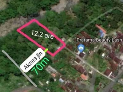 jual tanah los sungai  lok di kerambitan.12,20 are harga 150/ are ngoo - Thumbnail 5