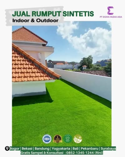Jual Karpet Rumput Sintetis Buat Rooftop - Thumbnail 1