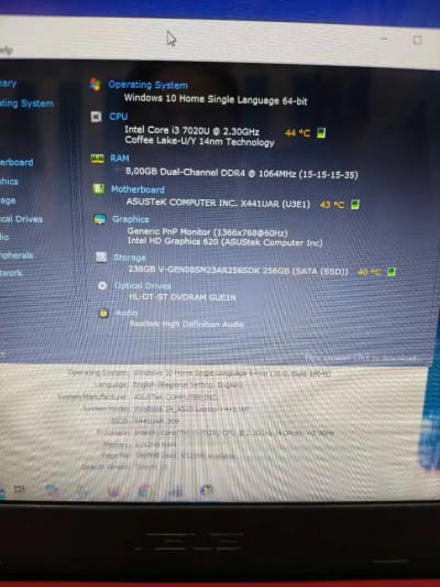 Asus X441UR intel Core i3 Gen-7 (8/256gb) 14 inch MULUSS - Thumbnail 5