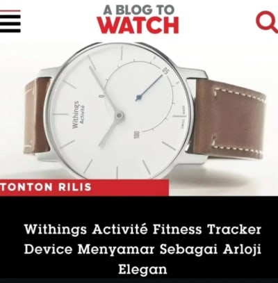 Jam tangan fitnes.withings activity fitnes tracker.jam tangan. - Thumbnail 5