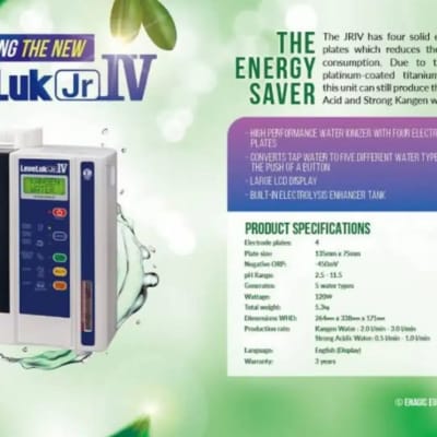Mesin kangen water Jrlv baru segel 4plat best alkali - Thumbnail 6