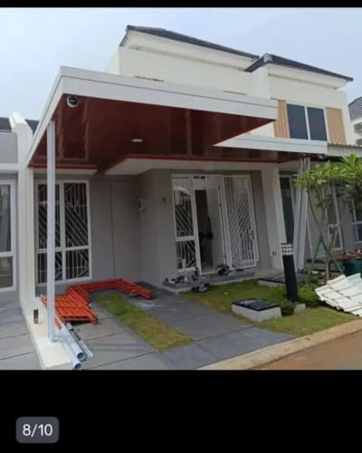Kanopi baja ringan atap alderon single plus plafon pvc - Thumbnail 5