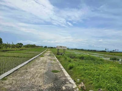dijual tanah kecil view laut sawah di pantai pasut tabanan bali - Thumbnail 7