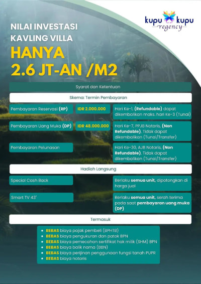 Kavling Residential BALI dekat Pantai Harga Miring - Thumbnail 7