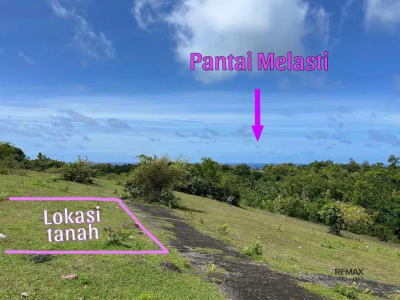 Tanah Premium 190 M² Dijual di Ungasan Uluwatu - View Laut &amp; Sunset - Thumbnail 1