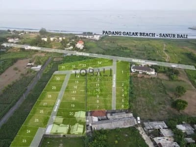 DISEWAKAN TANAH PREMIUM OCEAN VIEW DI PADANG GALAK BEACH - SANUR BALI - Thumbnail 2