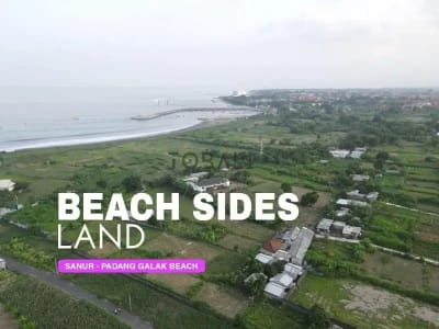 DISEWAKAN TANAH PREMIUM OCEAN VIEW DI PADANG GALAK BEACH - SANUR BALI - Thumbnail 1