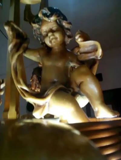 Jual Lampu Gantung Langka Antik,Kondisi Mulus,KUNINGAN,Kaca Tebal - Thumbnail 9