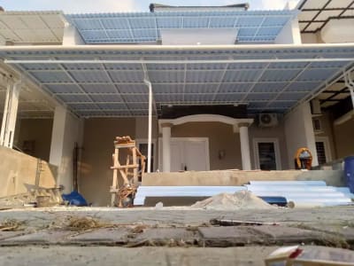 Kanopi baja ringan, rangka baja ringan, Canopy besi hollo, plafon PVC - Thumbnail 3