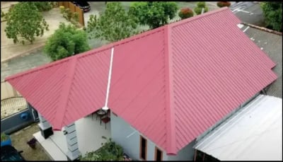 Kanopi baja ringan, rangka baja ringan, Canopy besi hollo, plafon PVC - Thumbnail 4