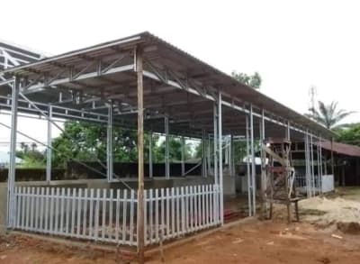Kanopi baja ringan, rangka baja ringan, Canopy besi hollo, plafon PVC - Thumbnail 6