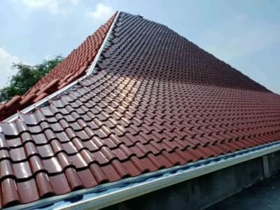Kanopi baja ringan, Canopy besi hollo, Rangka baja ringan, plafon PVC - Thumbnail 9