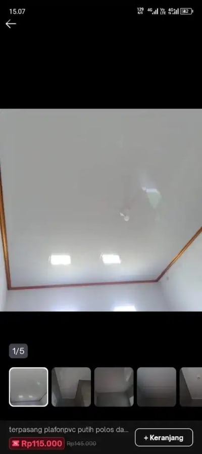 Plafon Pvc glosy terkini modern murah - Thumbnail 3